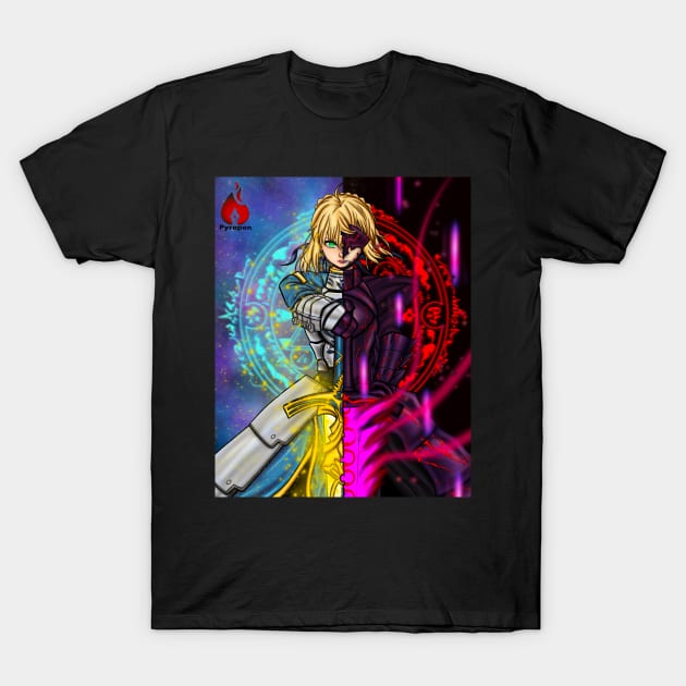 Saber Saber Alter T-Shirt by Pyropen